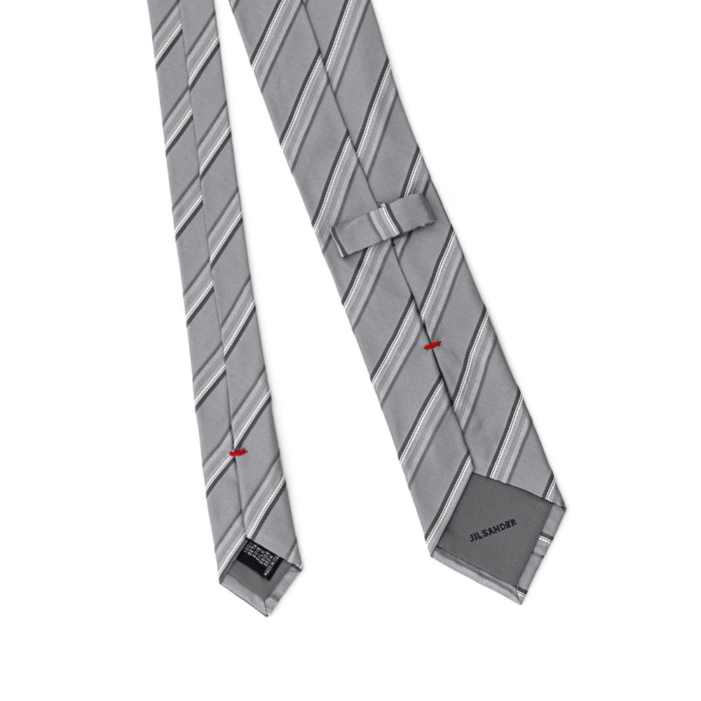 Jil Sander Schwarze Seidenkrawatte