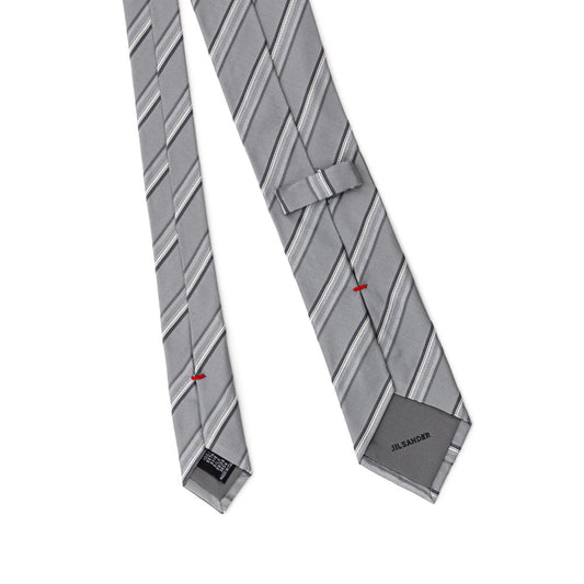 Jil Sander Schwarze Seidenkrawatte