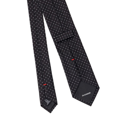 Jil Sander Blaue Seidenkrawatte