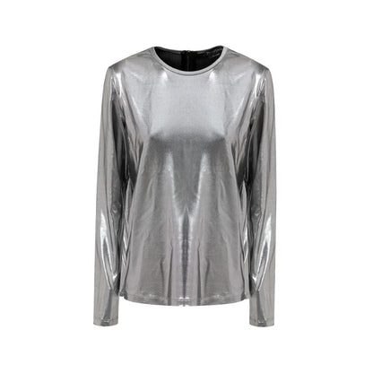 Tom Ford Graues Viskose-Langarmshirt