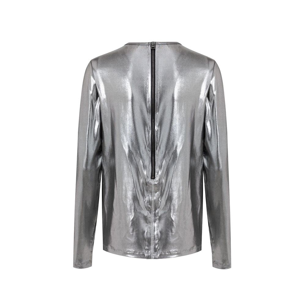 Tom Ford Graues Viskose-Langarmshirt