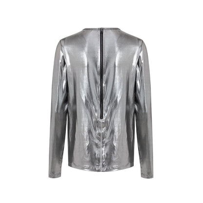 Tom Ford Graues Viskose-Langarmshirt