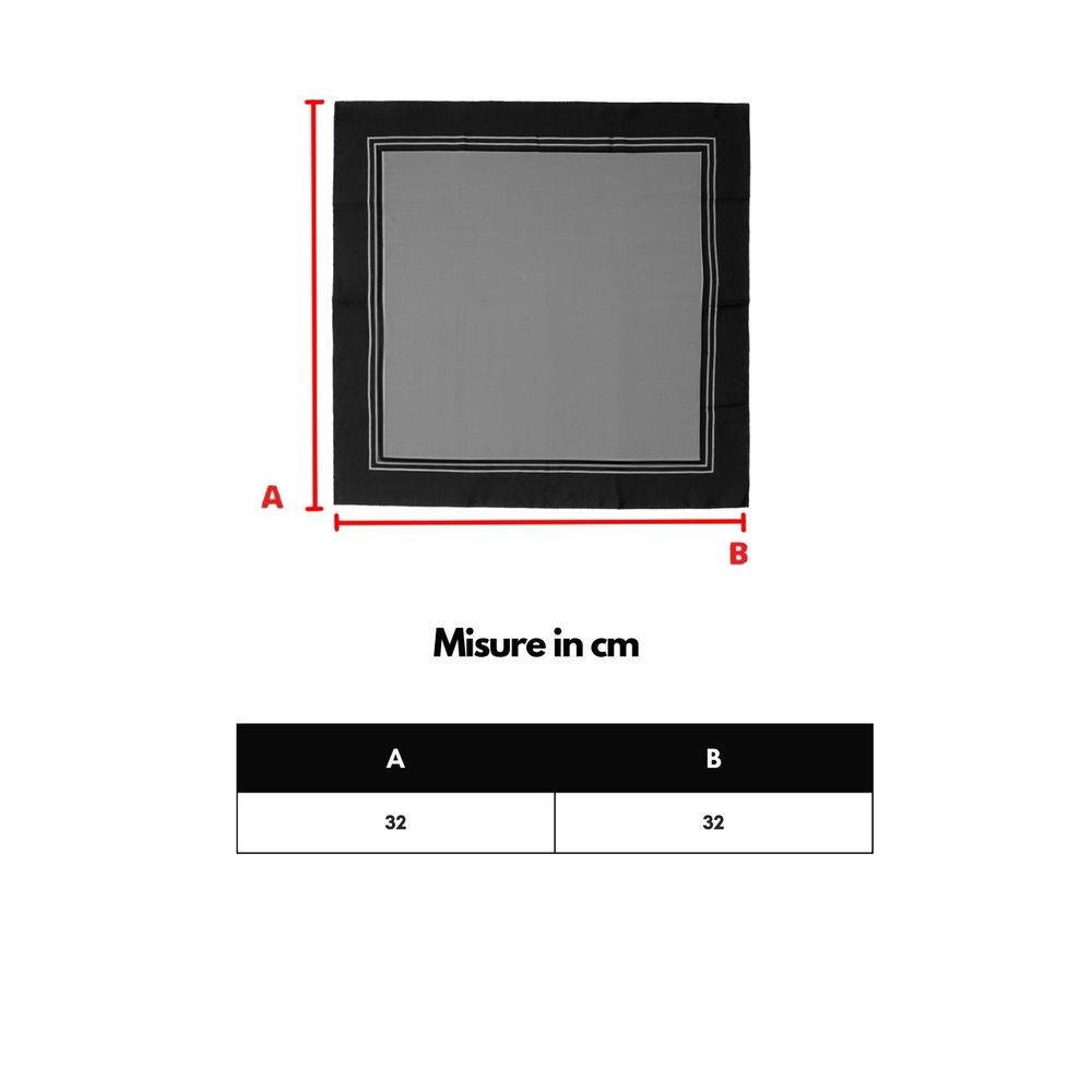 Schwarzes Einstecktuch aus Seide von Dolce &amp; Gabbana