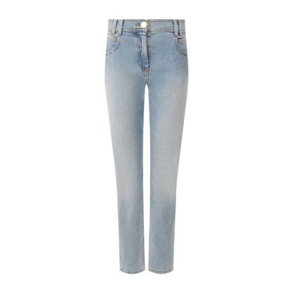 Balmain Blaue Jeans aus Baumwolle für Damen