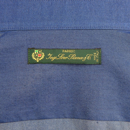 Made in Italy Blue Cotton Men's Shirt