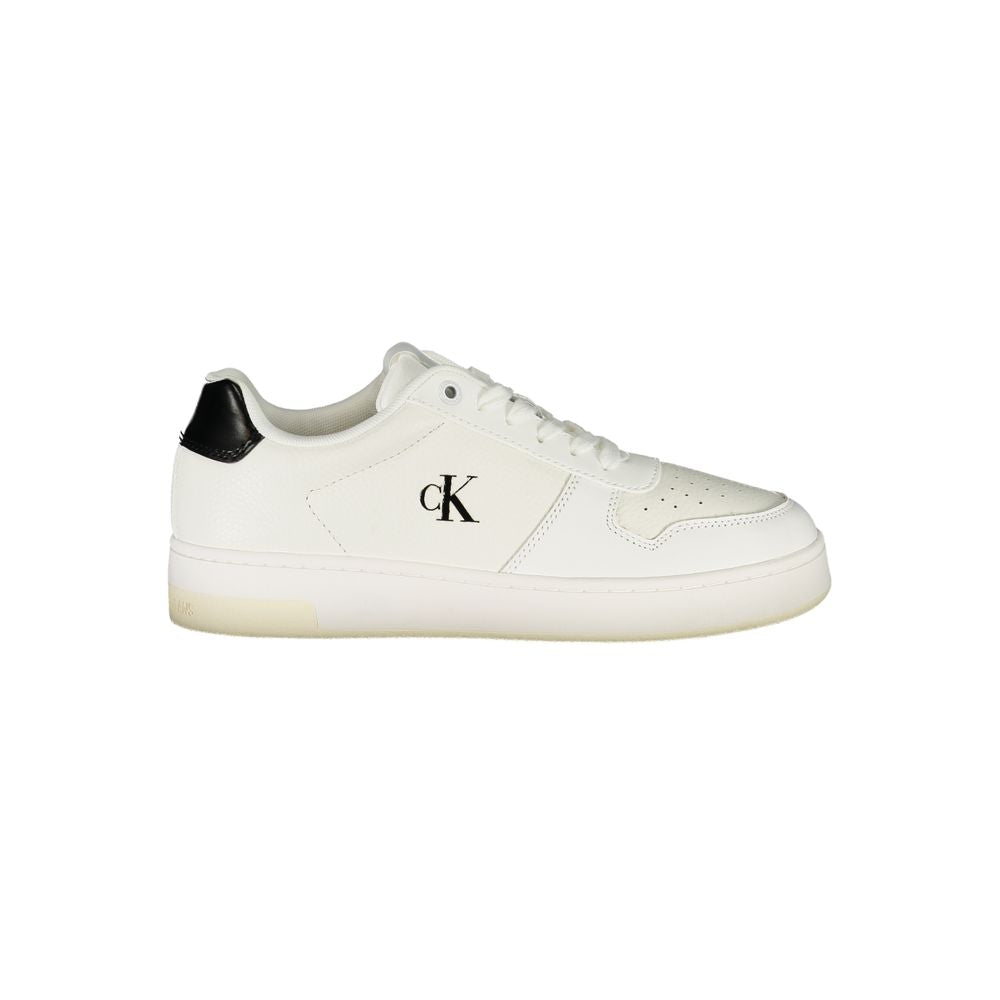 Calvin Klein Damen-Sneaker aus weißem Leder