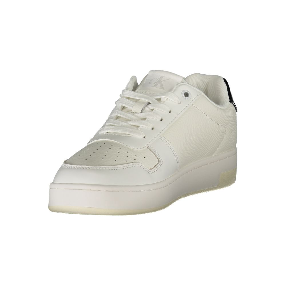 Calvin Klein Damen-Sneaker aus weißem Leder