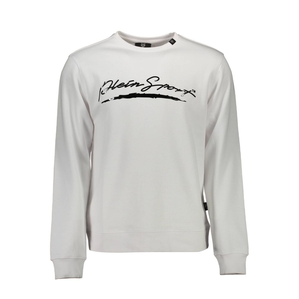 Plein Sport Bianco Baumwoll-Herren-Sweatshirt