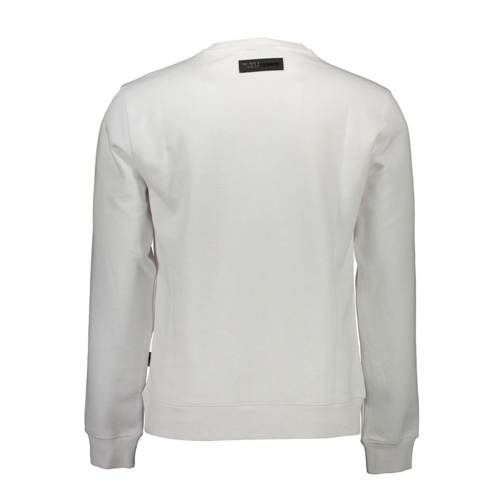 Plein Sport Bianco Baumwoll-Herren-Sweatshirt