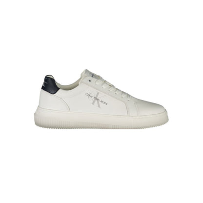 Calvin Klein Herren-Sneaker aus weißem Leder