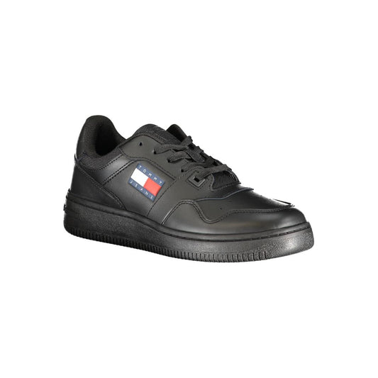 Tommy Hilfiger – Schwarze Polyester-Sneaker