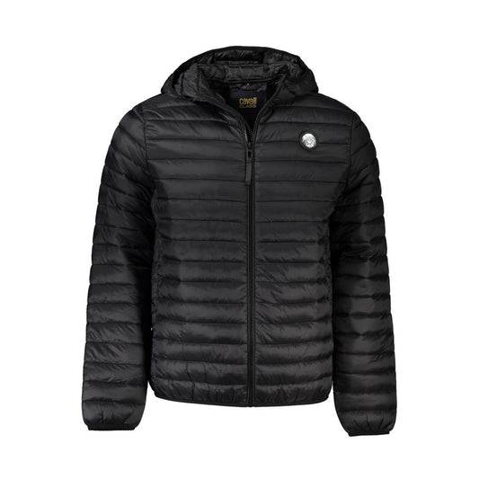 Cavalli Class Schwarze Polyamid-Herrenjacke