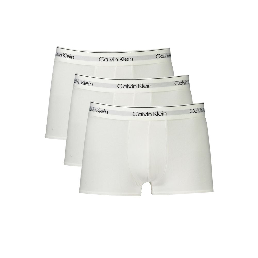 Calvin Klein – Weiße Boxershorts aus Baumwolle für Herren