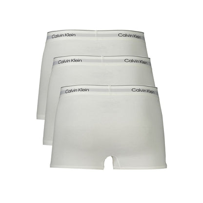 Calvin Klein – Weiße Boxershorts aus Baumwolle für Herren