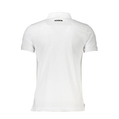 Cavalli Class Poloshirt aus weißer Baumwolle für Herren