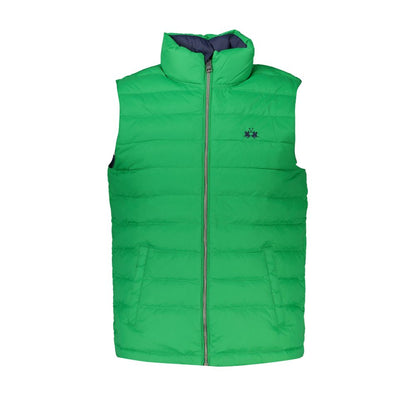 La Martina Green Polyamide Men Jacket