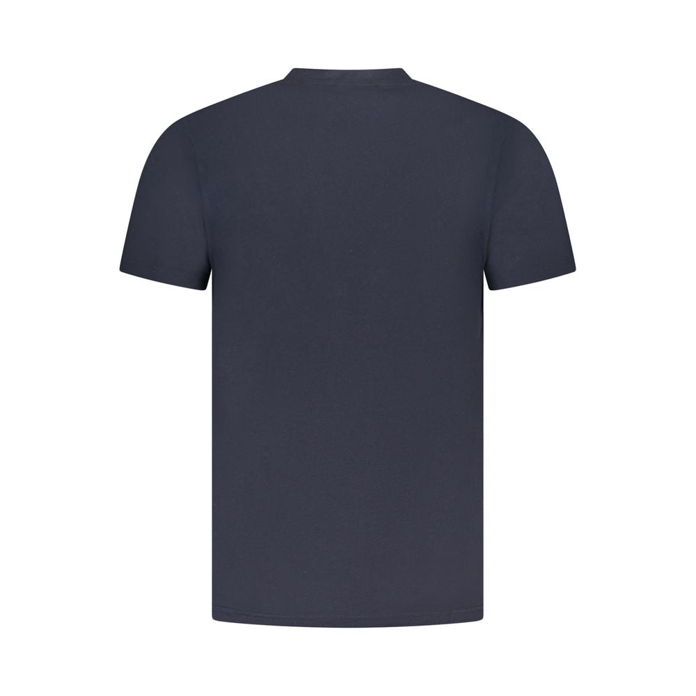 Cavalli Class Herren-T-Shirt aus blauer Baumwolle