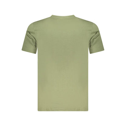 Cavalli Class Grünes Herren-T-Shirt aus Baumwolle