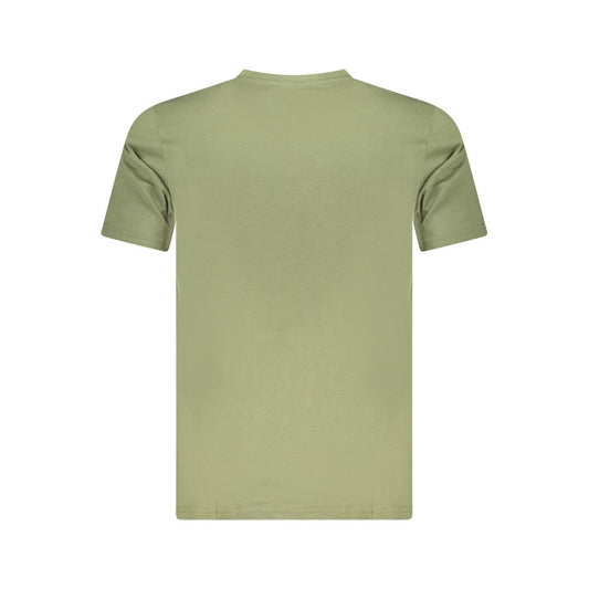 Cavalli Class Grünes Herren-T-Shirt aus Baumwolle