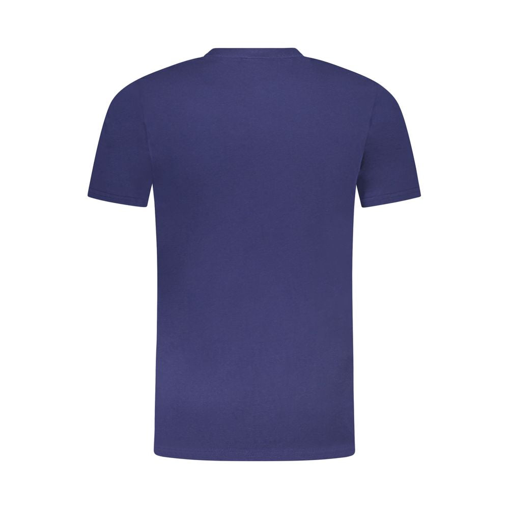 Cavalli Class Herren-T-Shirt aus blauer Baumwolle