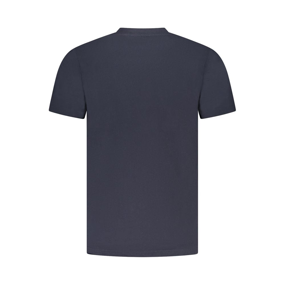 Cavalli Class Herren-T-Shirt aus blauer Baumwolle