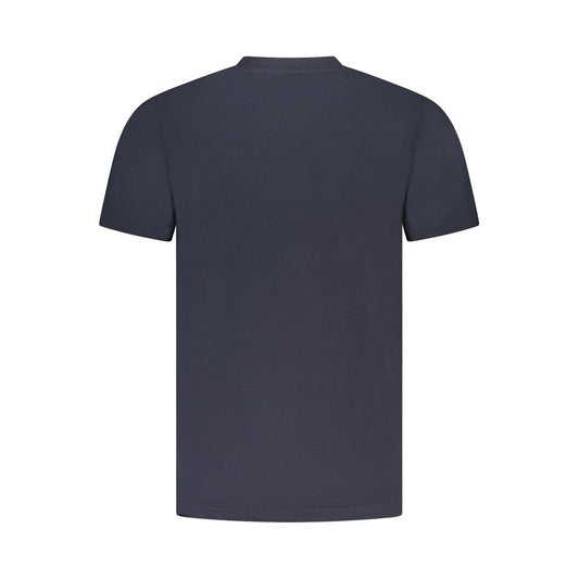 Cavalli Class Herren-T-Shirt aus blauer Baumwolle