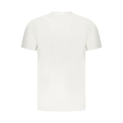 Cavalli Class Weißes Herren-T-Shirt aus Baumwolle