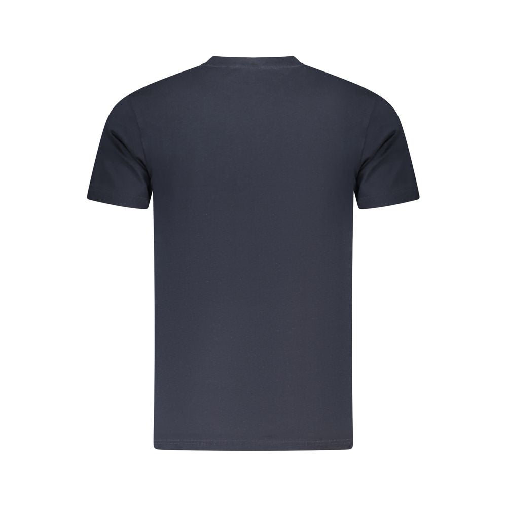 Cavalli Class Herren-T-Shirt aus blauer Baumwolle