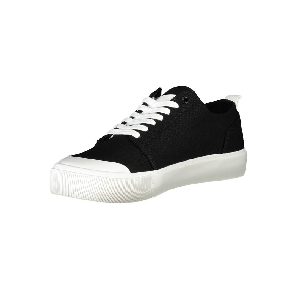 Calvin Klein – Schwarze Sneaker aus recyceltem Material für Herren