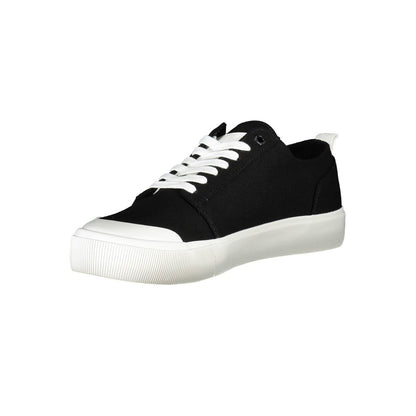 Calvin Klein – Schwarze Sneaker aus recyceltem Material für Herren