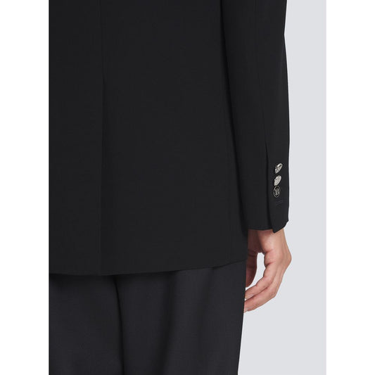 Balmain – Schwarzer Viskose-Blazer für Damen