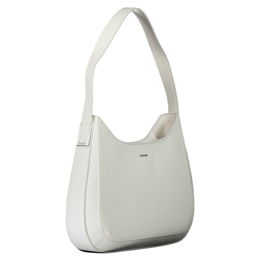 Calvin Klein Weiße Polyester Damen Handtasche