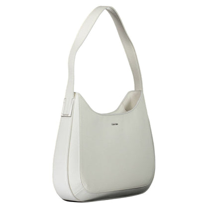 Calvin Klein Weiße Polyester Damen Handtasche