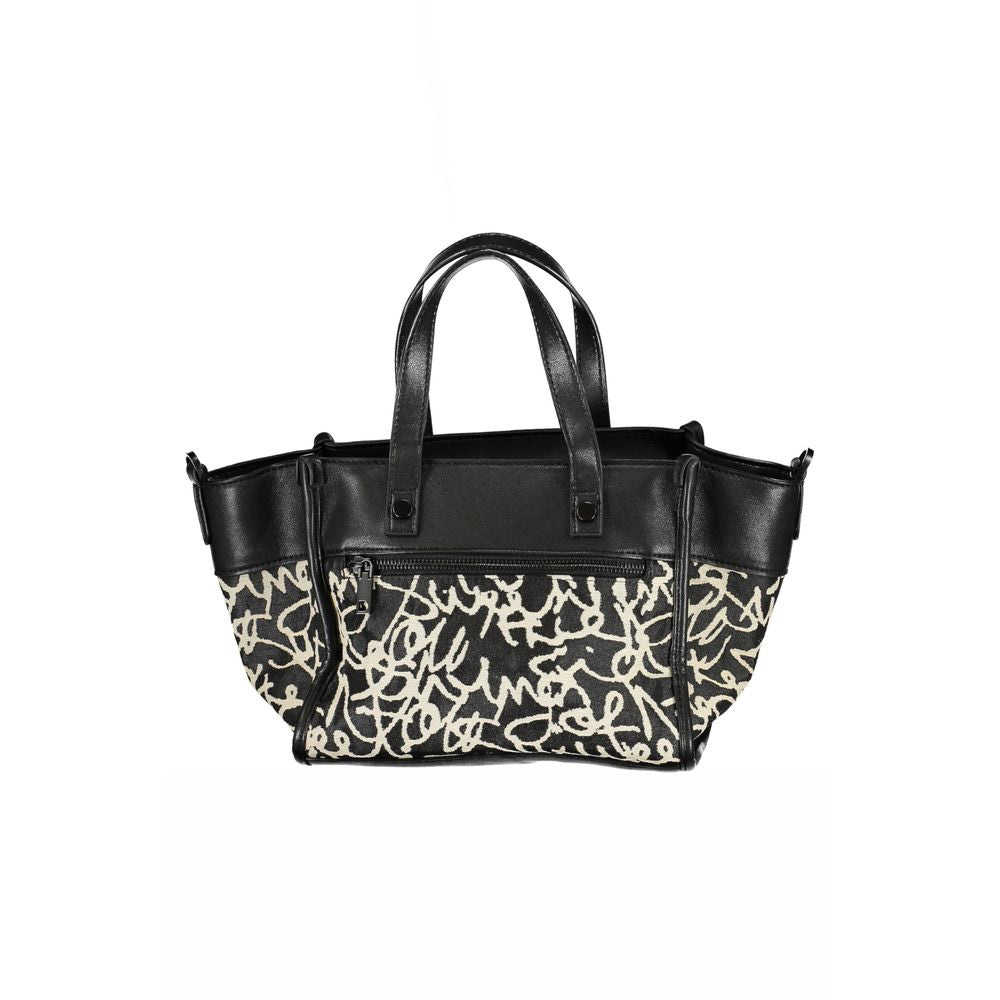 Desigual Schwarze Polyester-Handtasche