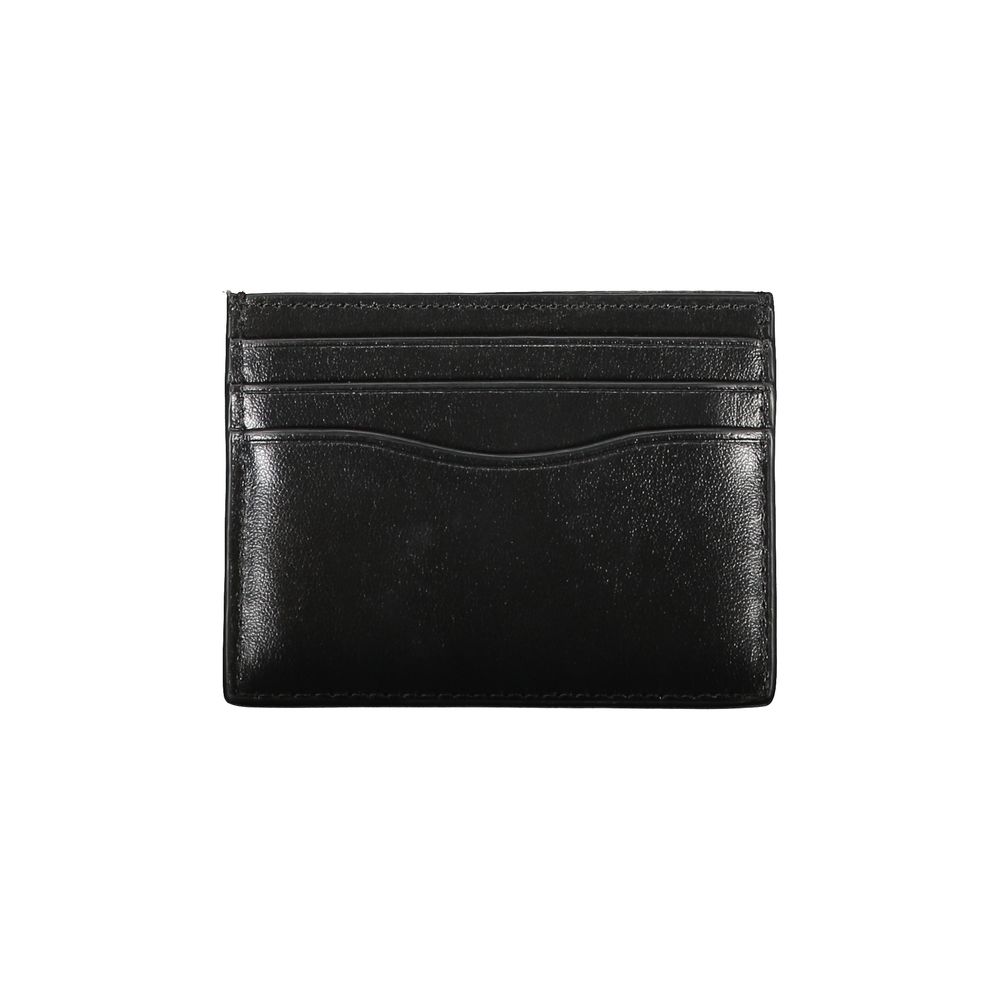 Calvin Klein – Elegantes Kartenetui aus schwarzem Leder