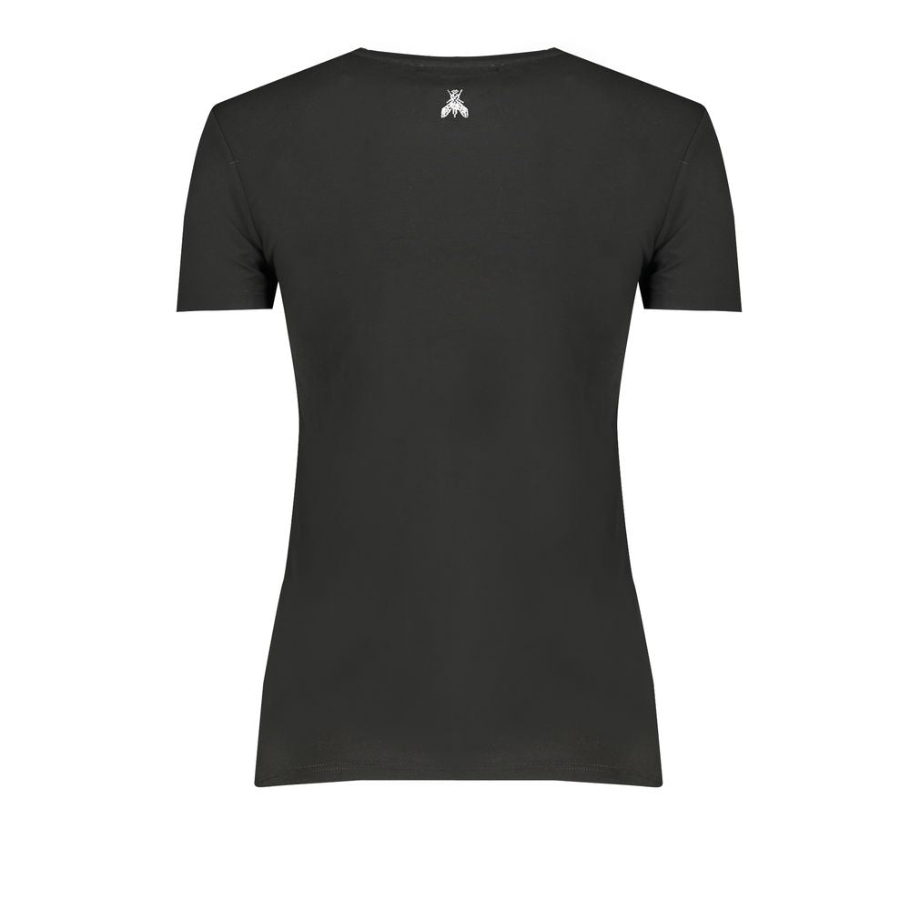 Patrizia Pepe Black Organic Cotton Women T-Shirt