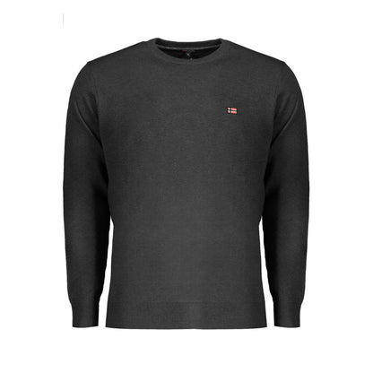 Norwegen 1963 Schwarzer Wollpullover für Herren