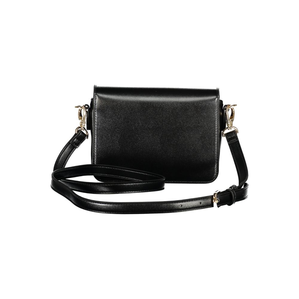 Mario Valentino Schwarze Polyethylen-Damenhandtasche