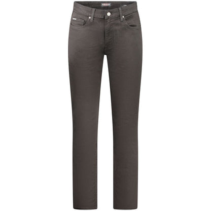 Guess Jeans Black Cotton Men Slim Jean