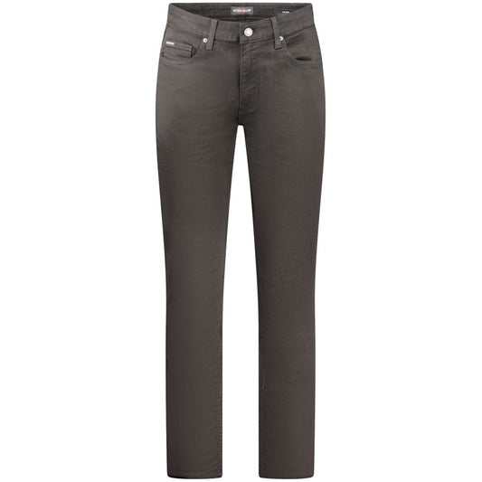 Guess Jeans Black Cotton Men Slim Jean