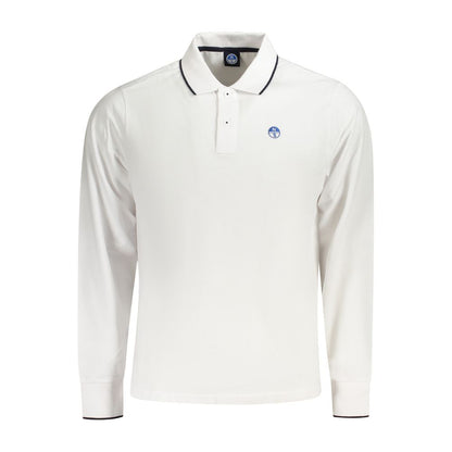North Sails White Cotton Men Polo Shirt