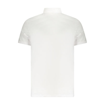 Calvin Klein Herren Poloshirt aus weißer Baumwolle