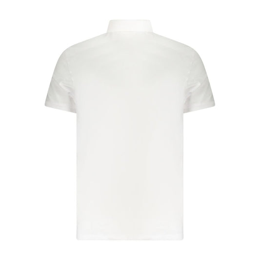 Calvin Klein Herren Poloshirt aus weißer Baumwolle