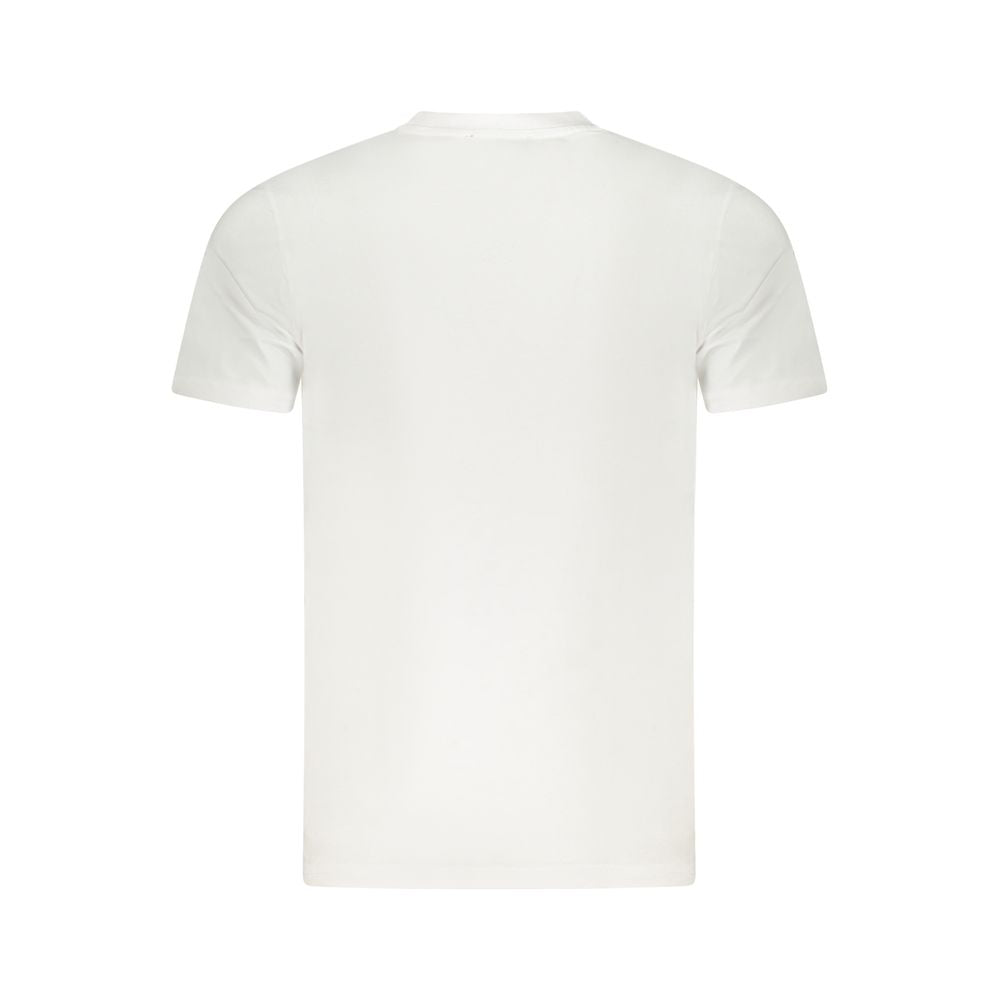 Cavalli Class Weißes Herren-T-Shirt aus Baumwolle