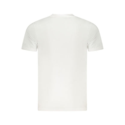 Cavalli Class Weißes Herren-T-Shirt aus Baumwolle