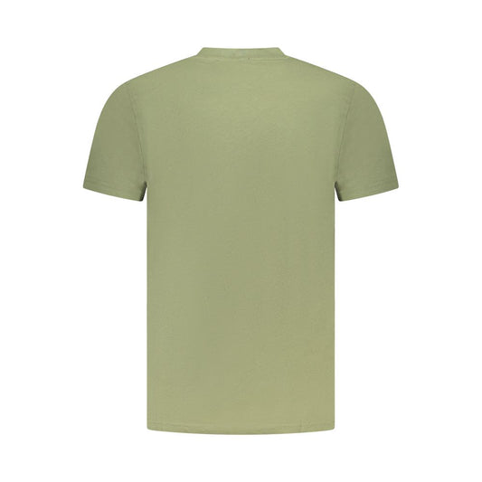 Cavalli Class Grünes Herren-T-Shirt aus Baumwolle