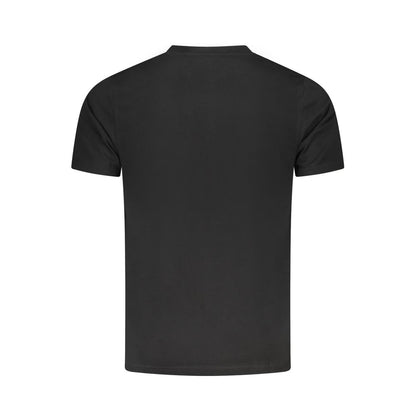 Schwarzes Baumwoll-T-Shirt der Cavalli Class