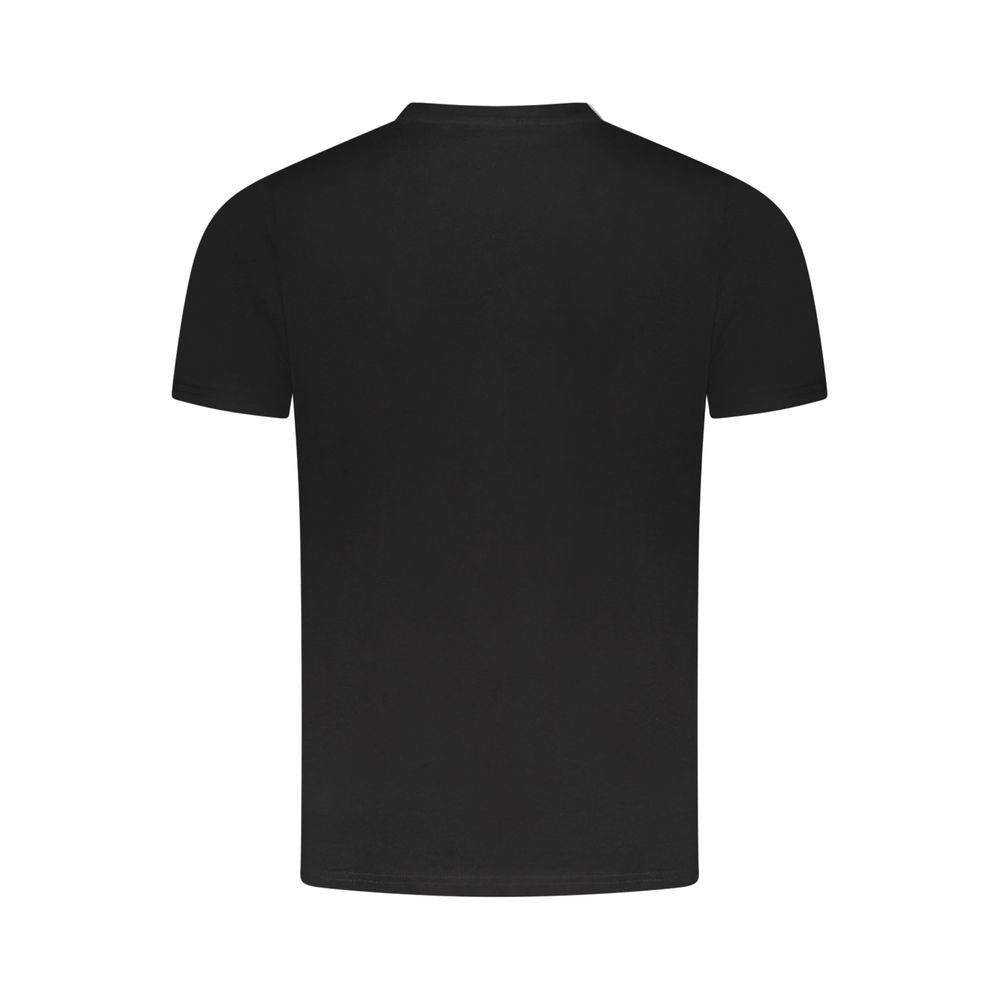 Cavalli Class Schwarzes Herren-T-Shirt aus Baumwolle