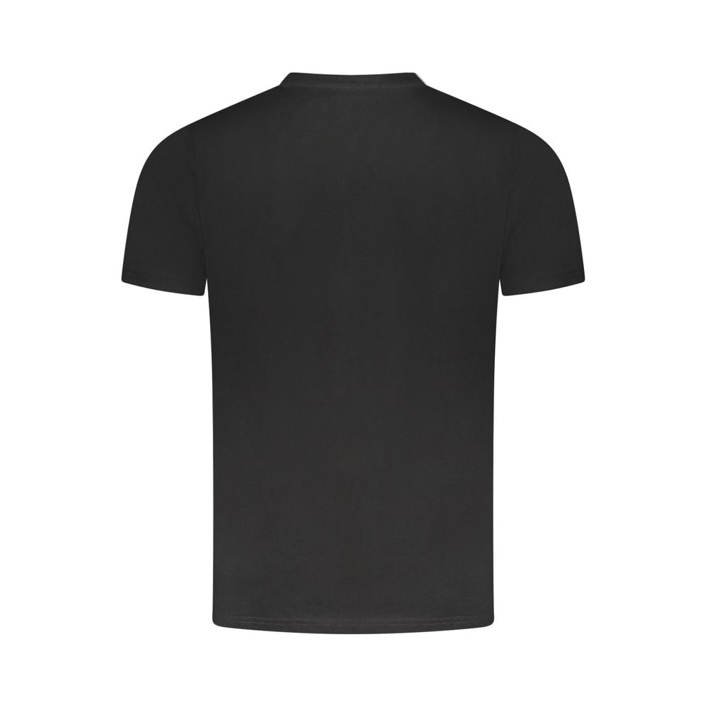Cavalli Class Schwarzes Herren-T-Shirt aus Baumwolle