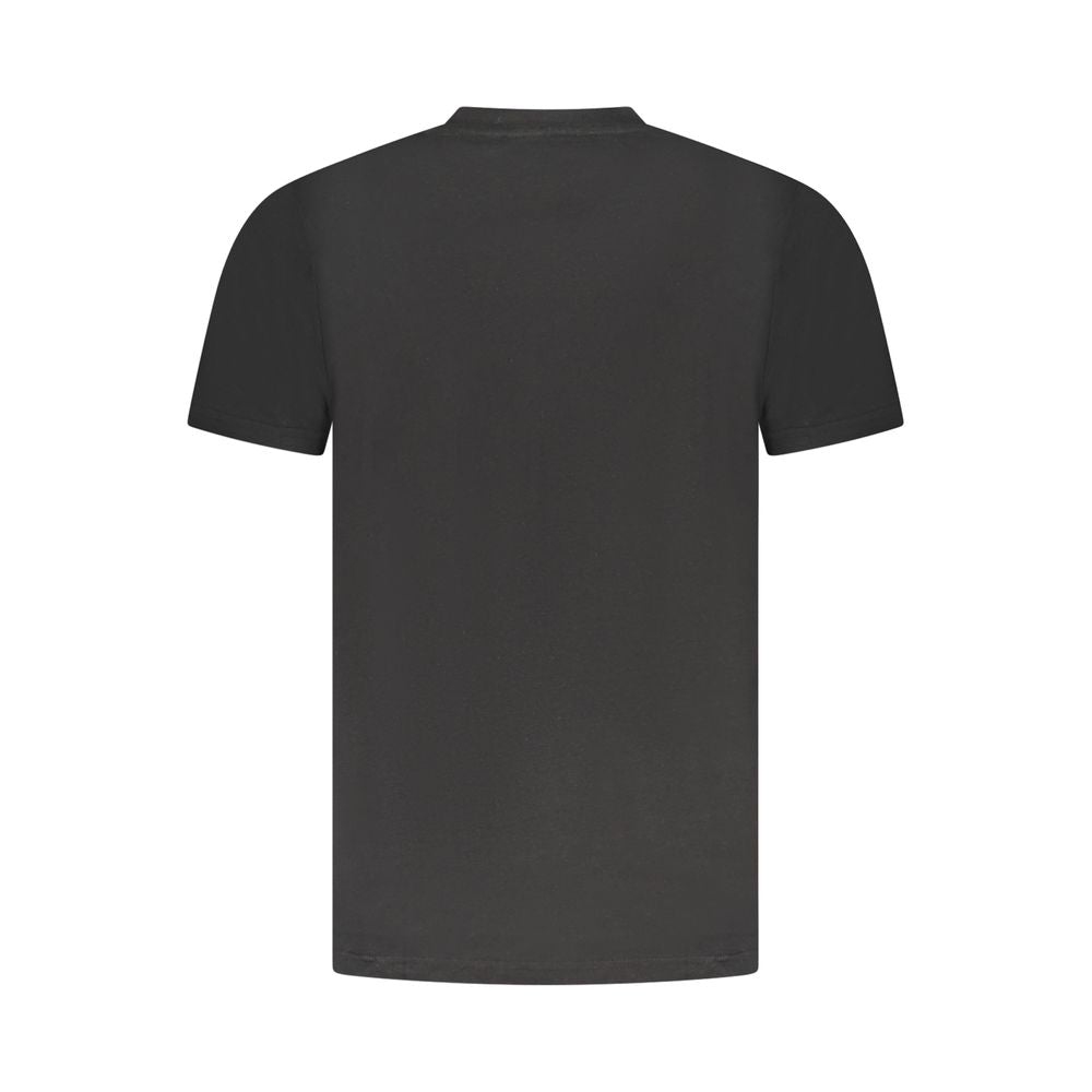 Cavalli Class Schwarzes Herren-T-Shirt aus Baumwolle